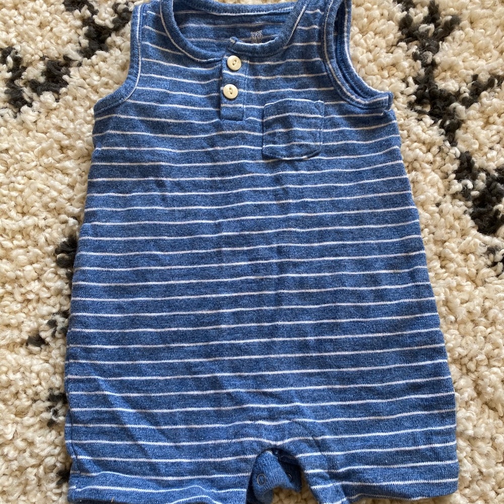 Henley tank romper
